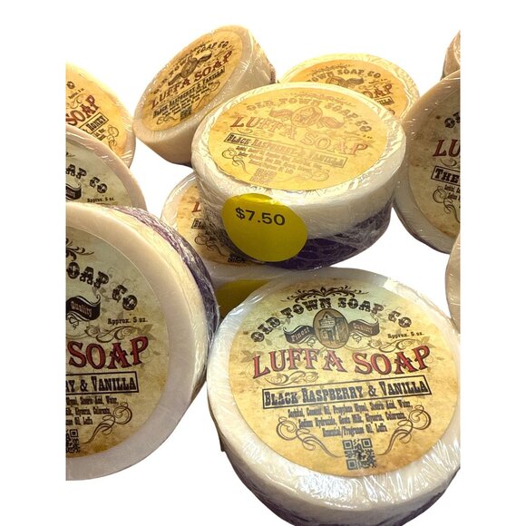 Old Town Soap Co. Luffa Soap One 5 Oz Handmade Bar From Natural Ingredients - Picture 3 of 10